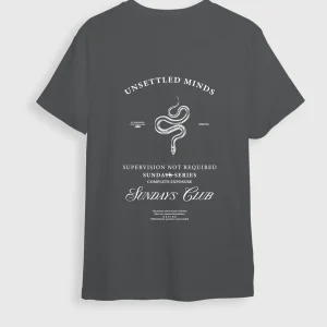 Camiseta Gris piedra Snake (UNISEX)