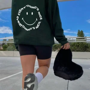 Sudadera verde botella Carita