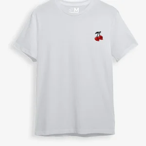Camiseta blanca cereza (UNISEX)
