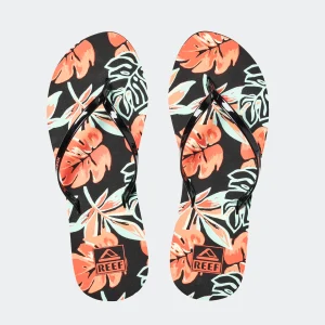 Sandalias para Mujer REEF BEACH REEF BLISS-FULL BLACK MONSTERA BLM