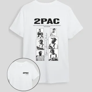 Camiseta Blanca Classic 2pac (UNISEX)