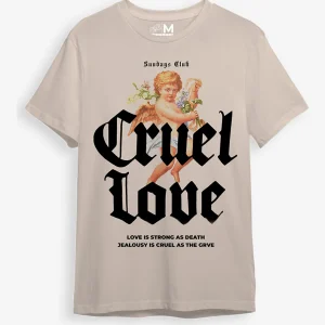 Camiseta cruel love beige (UNISEX)