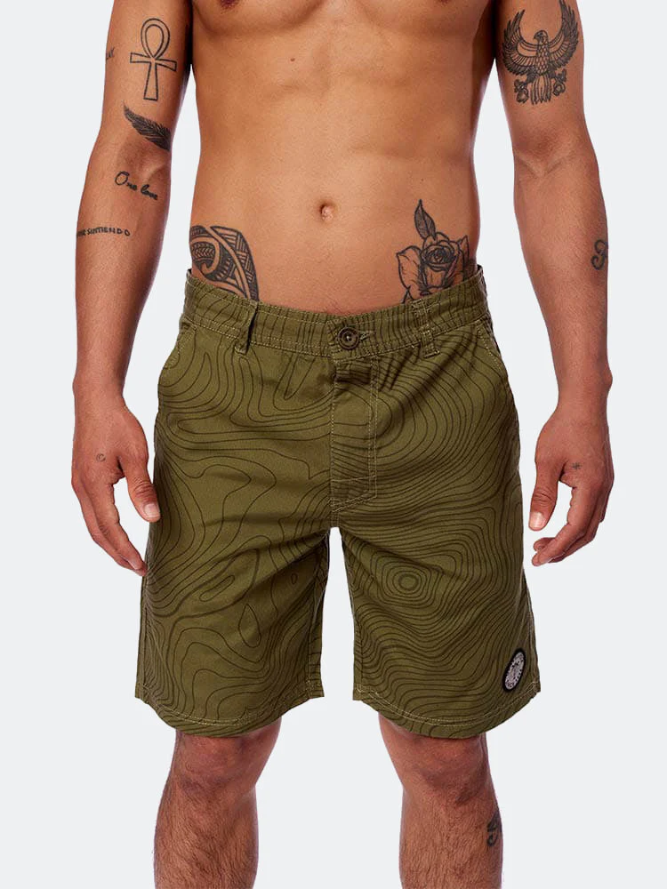 Short para Hombre Dunkelvolk DRILL FULL PRINT RADAR ARMY - Imagen 6