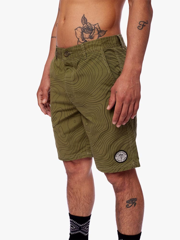 Short para Hombre Dunkelvolk DRILL FULL PRINT RADAR ARMY - Imagen 8