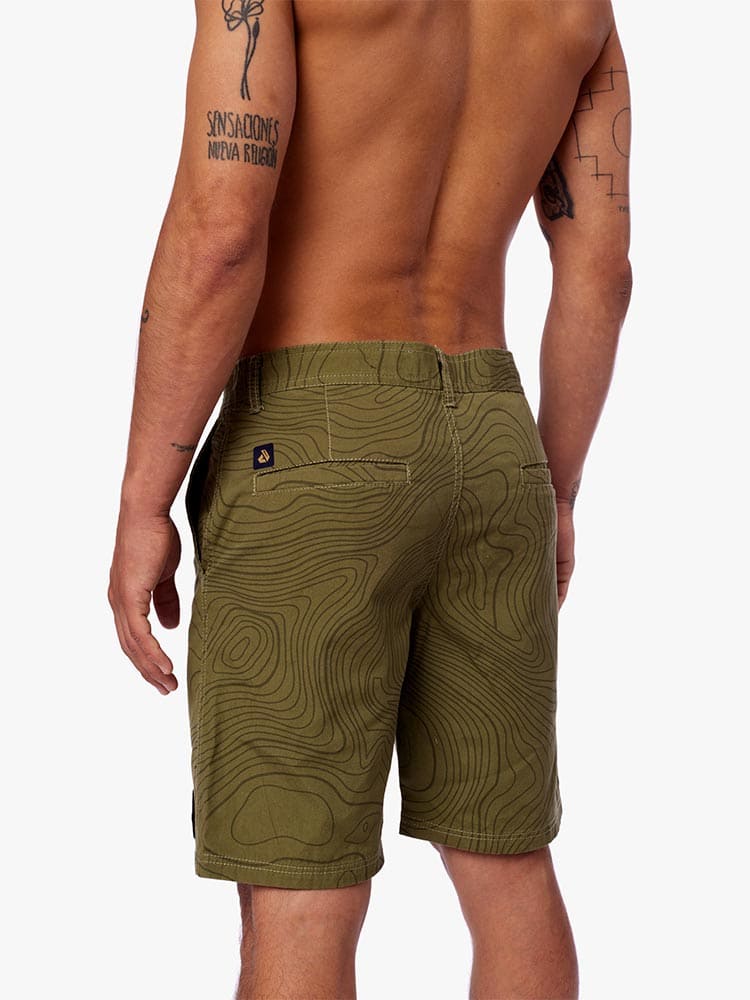 Short para Hombre Dunkelvolk DRILL FULL PRINT RADAR ARMY - Imagen 9