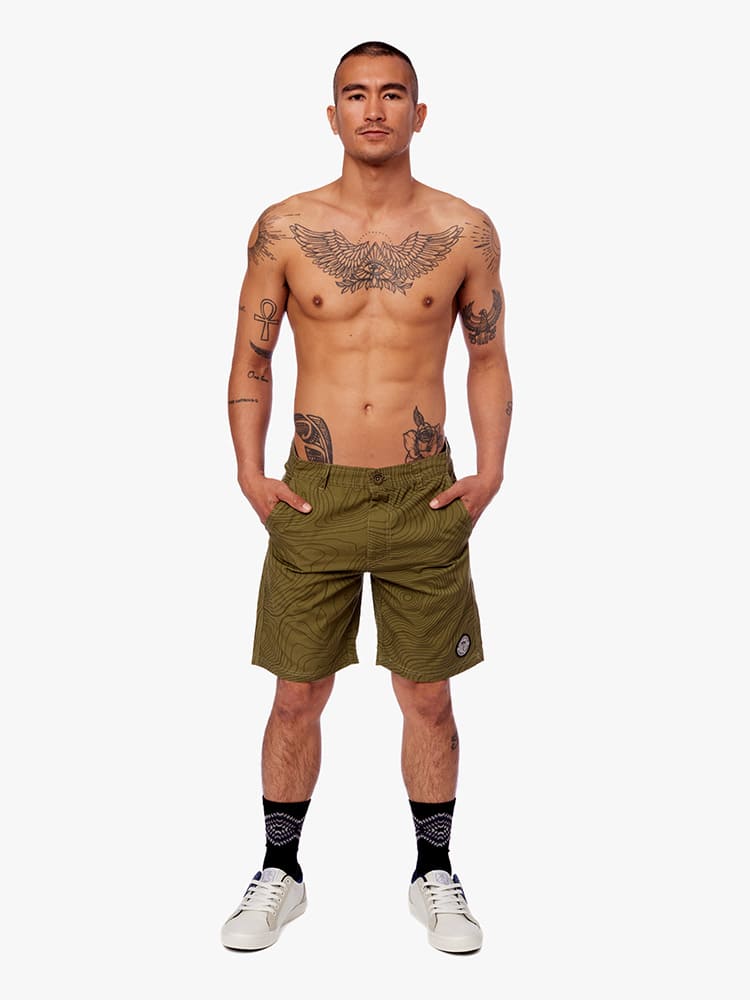 Short para Hombre Dunkelvolk DRILL FULL PRINT RADAR ARMY - Imagen 5