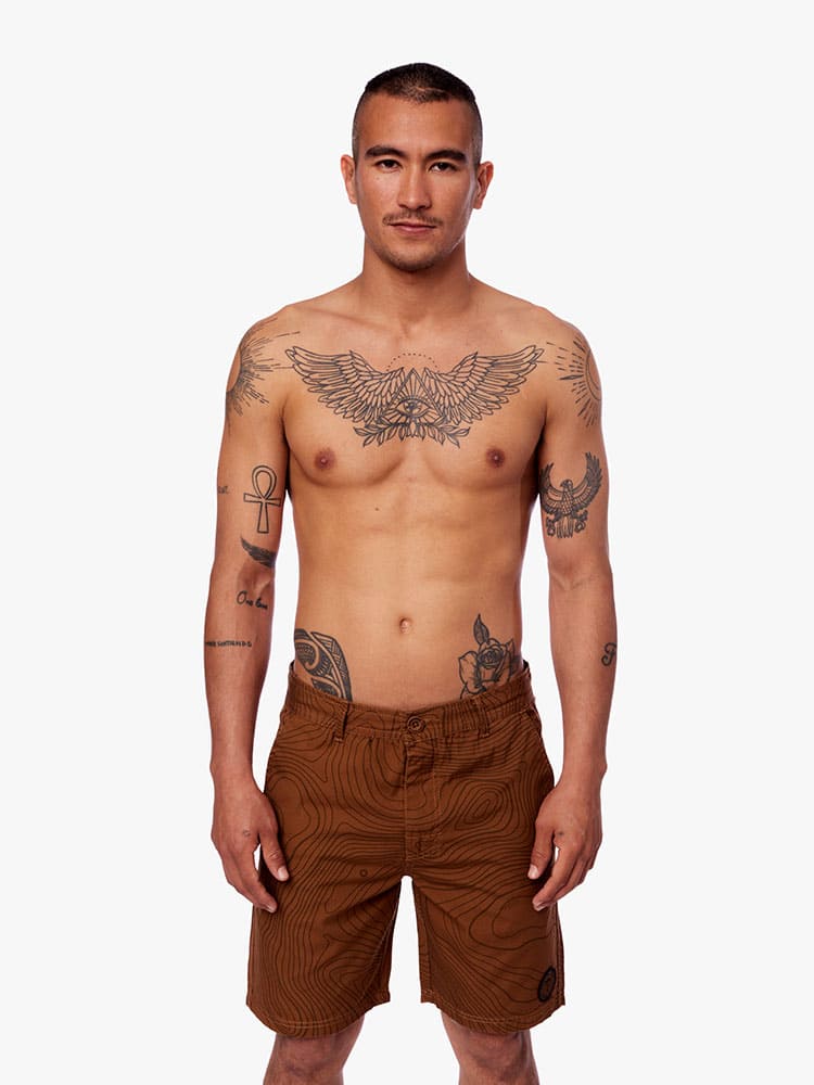 Short para Hombre Dunkelvolk DRILL FULL PRINT RADAR 18" CAST - Imagen 5