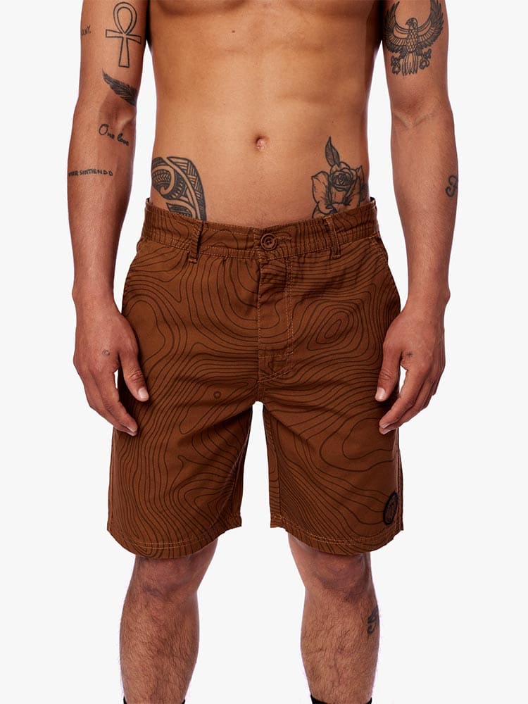 Short para Hombre Dunkelvolk DRILL FULL PRINT RADAR 18" CAST - Imagen 4