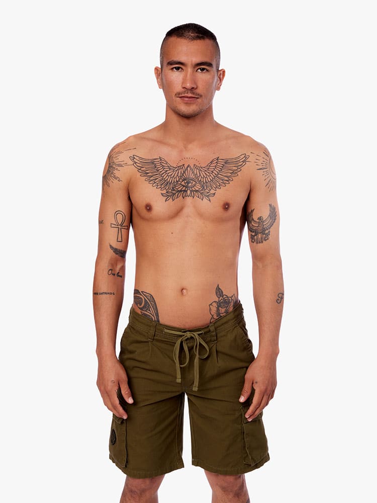 Short para Hombre Dunkelvolk CARGO NO EXCUSES 19" ARMY - Imagen 5