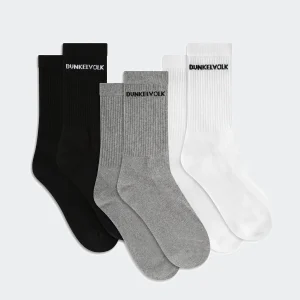 Pack x3 Medias para Hombre DUNKELVOLK Dunk Classic Crew MULT