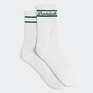 Pack x2 Medias para Hombre DUNKELVOLK DUNK PIMA CREW Blanco/Verde
