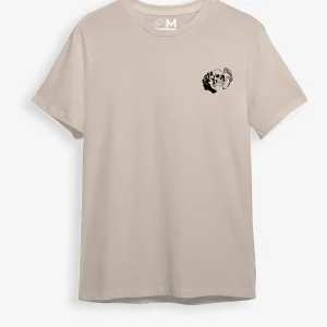 Camiseta beige doble cara (UNISEX)