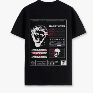 Camiseta Negra Insecure (UNISEX)