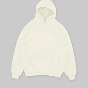 Hoodie basic Blanco Hueso (UNISEX)