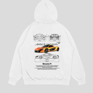 Hoodie Blanco Mclaren (UNISEX)