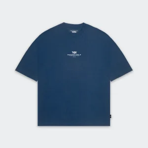 Polo Oversize para Hombre DUNKELVOLK MOCK Azul