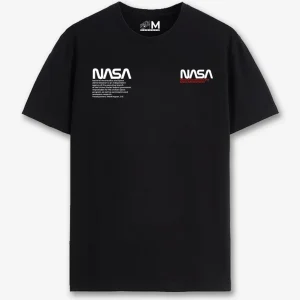 Nasa doble logo negra (UNISEX)