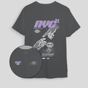 Camiseta gris piedra NYC (UNISEX)