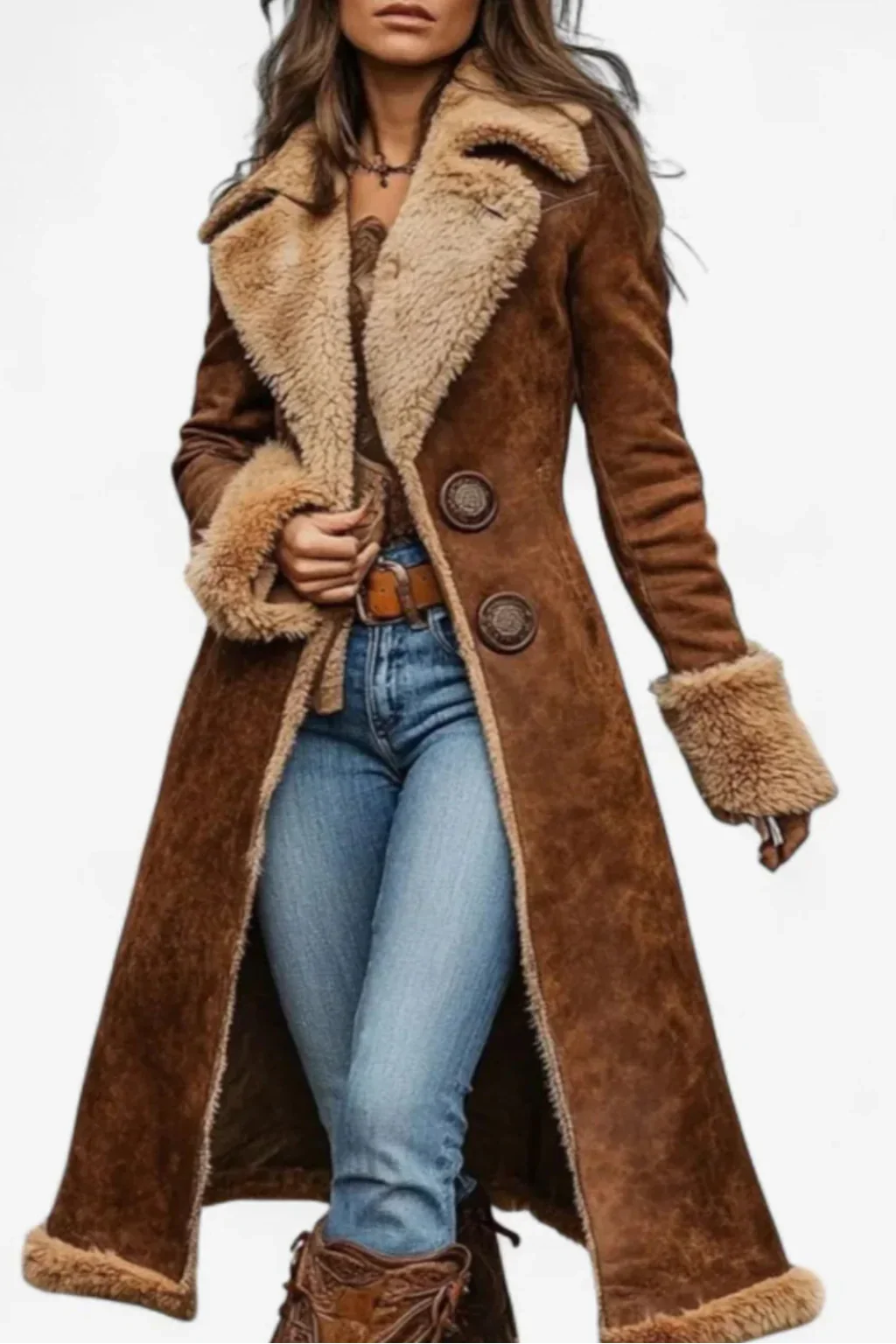 Edda™ | Abrigo Vintage Largo - Imagen 3