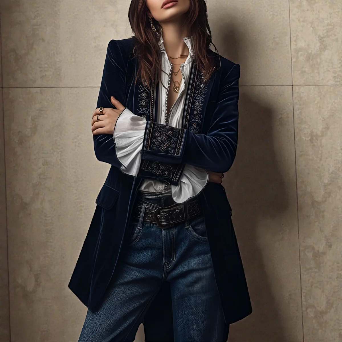 Nuria™ | Elegante Chaqueta de Terciopelo - Imagen 7