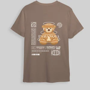Camiseta café claro Paranoia Ted (UNISEX)