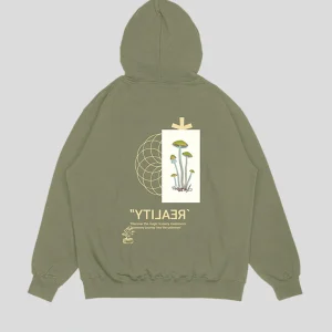 Hoodie Verde Oliva Reality (UNISEX)