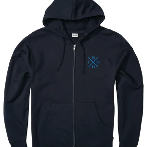 Sudadera con Cremallera Spot - Azul marino/azul