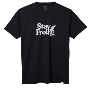 Stay Frothy Repreve® T-Shirt - Negro/blanco