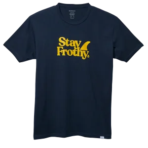 Stay Frothy Repreve® T-Shirt - Navy / Yellow