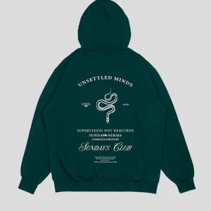 Hoodie Verde botella Snake (UNISEX)