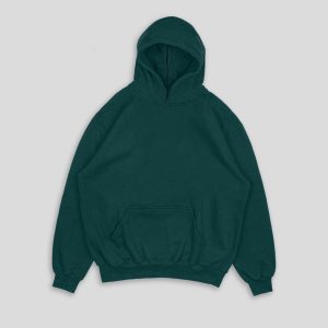 Sudadera basic verde botella