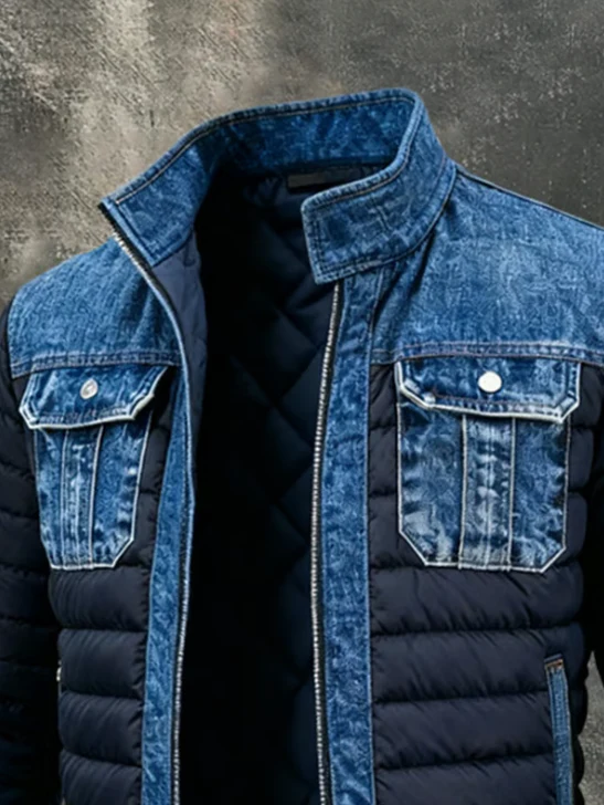Maison | Chaqueta híbrida acolchada en denim - Imagen 3