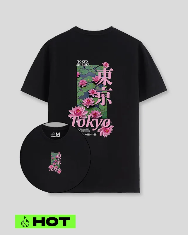 Camiseta negra tokyo (UNISEX)