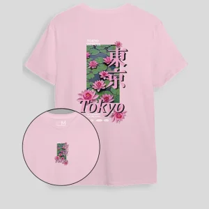 Camiseta rosa tokyo (UNISEX)