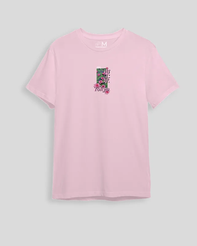 Camiseta rosa tokyo (UNISEX) - Imagen 3