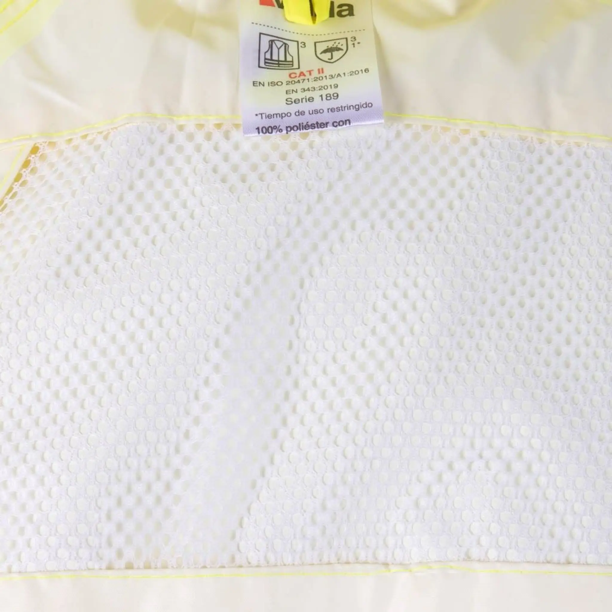 Traje de lluvia dos piezas con cintas reflectantes y capucha oculta Velilla 189 - Imagen 6