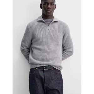 Pamplona | Sudadera de media cremallera con elegante diseño de punto