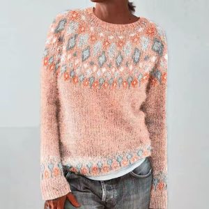 Olivia | Suéter Cálido con un Patrón Clásico Tejido