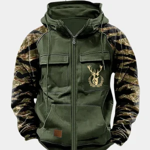 Nordrek™ | Sudadera Táctica con Capucha y Cremallera Multibolsillos