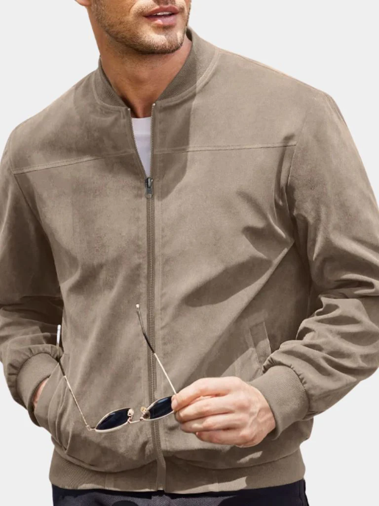 Darian™ | Chaqueta Bomber de Ante Premium - Imagen 6