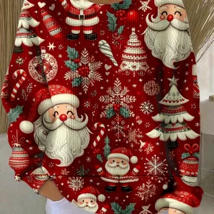 Lara - Suéter navideño con patrón festivo