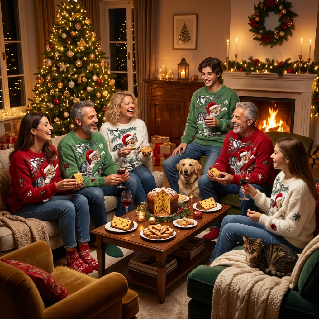 Nevita™ | Suéter Navideño Suave con Gato Festivo - Imagen 3