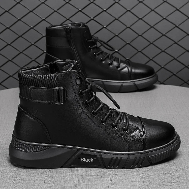Botas de Cuero Negro para Hombres庐 - Imagen 3