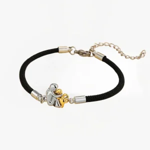 katy™ - Pulsera con cordón e ícono de perro