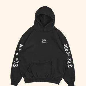 Hoodie negro the hope  (UNISEX)